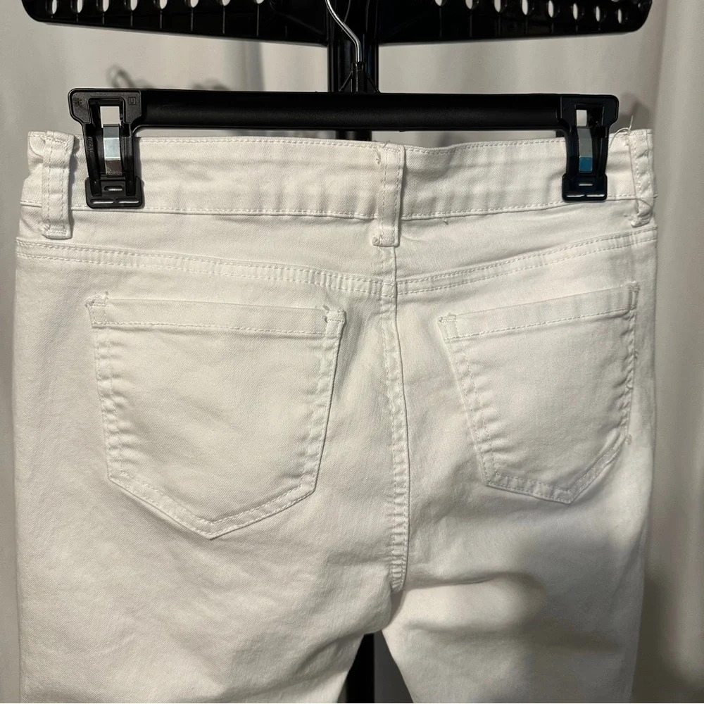 WAX Jean Los Angeles Women's White Distressed Skinny Jeans Size M 9 - Picture 4 of 14